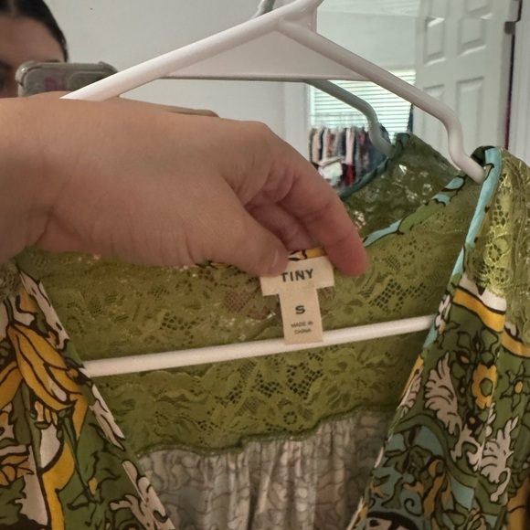 Anthropologie Tiny Long-Sleeve Printed V-Neck Wrap Top - Picture 4 of 6